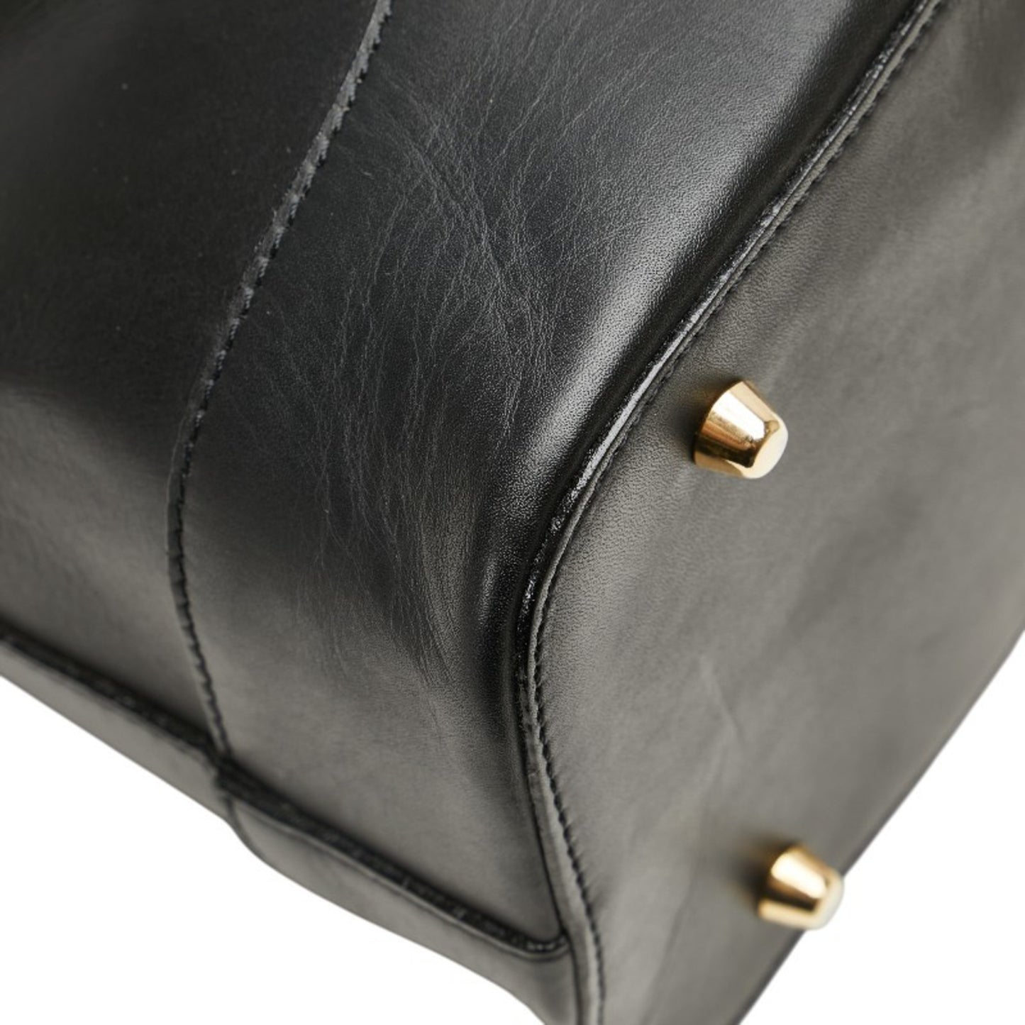 Bally Logo Handbag Tote Bag In Black Leather