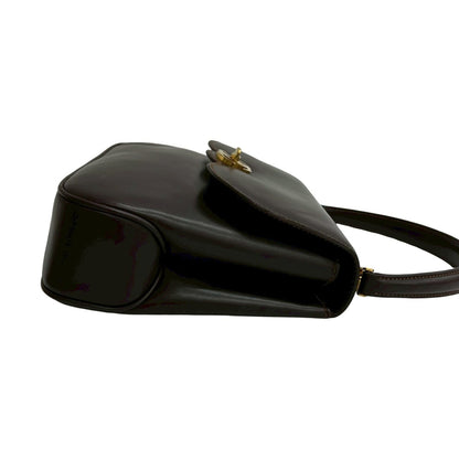 Gucci Old Gucci Vintage Gg Logo Leather Handbag Tote Bag Brown 70578