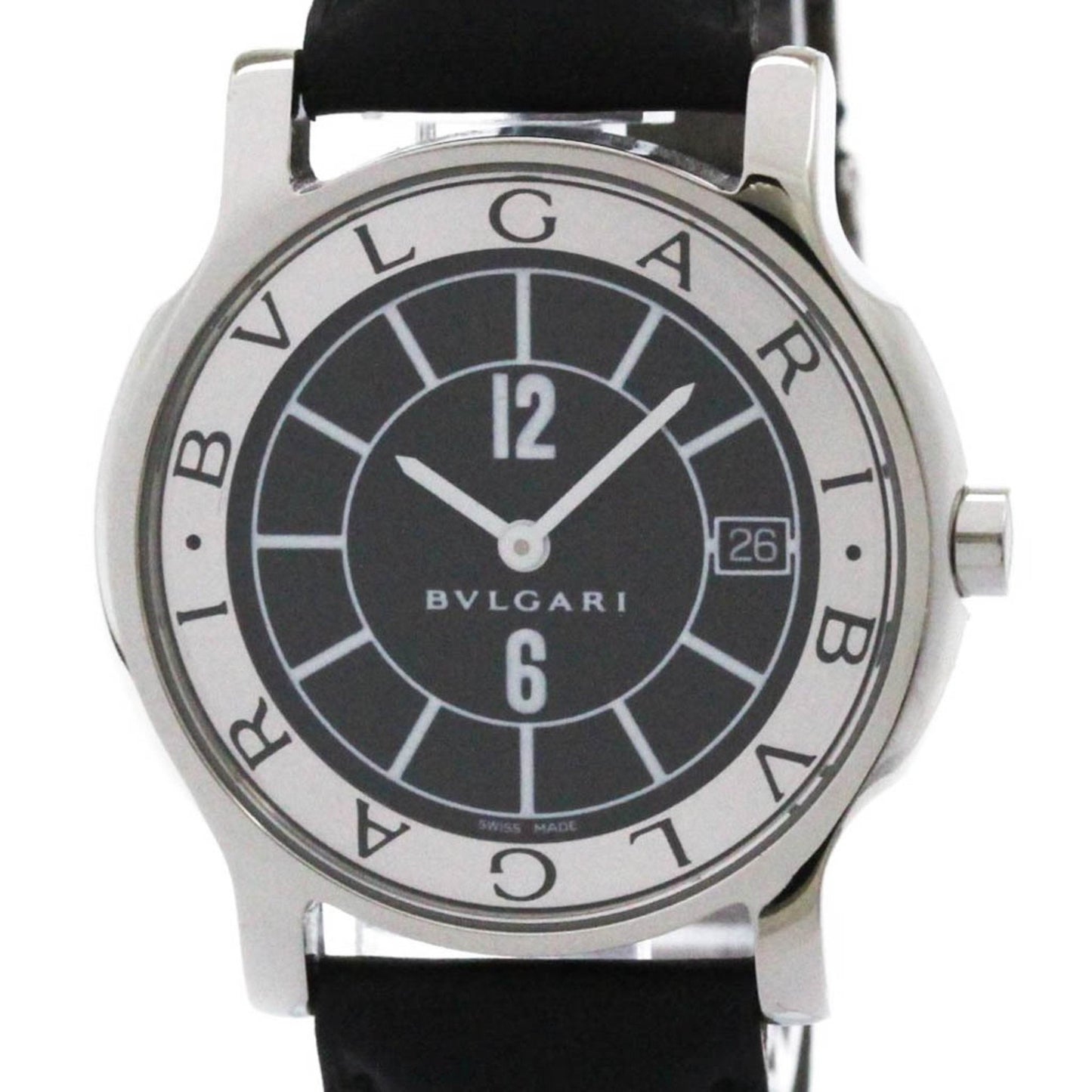 Bvlgari Solotempo Steel Leather Quartz
