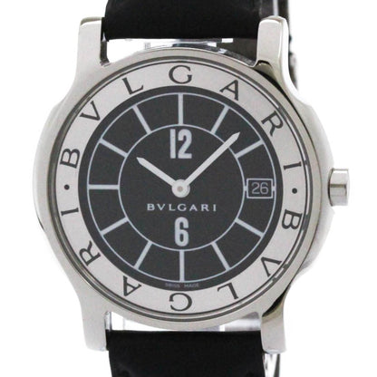Bvlgari Solotempo Steel Leather Quartz