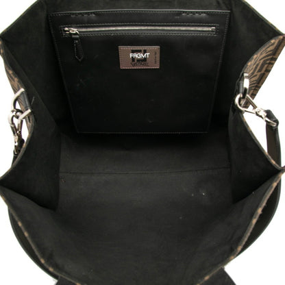 Fendi X Fragment Pokmon Zucca Dragonite Tote Bag/Shoulder Bag 2Way 8Bh357 Brown Canvas Leather