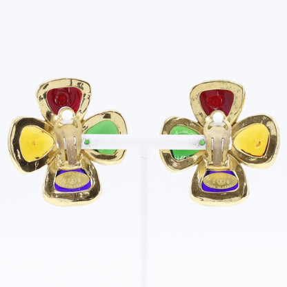 Chanel Gripoa Earrings Gold Plated 26 Approx. 45.0G