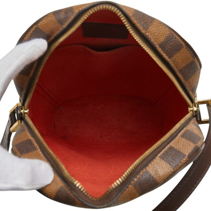 Louis Vuitton Damier Ipanema Pm Crossbody Shoulder Bag N51294 Brown Leather