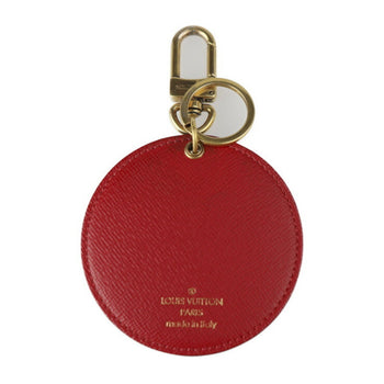 Louis Vuitton Louis Vuitton Portocre Illustre Keychain Mp1949 Monogram Canvas Leather Brown Red