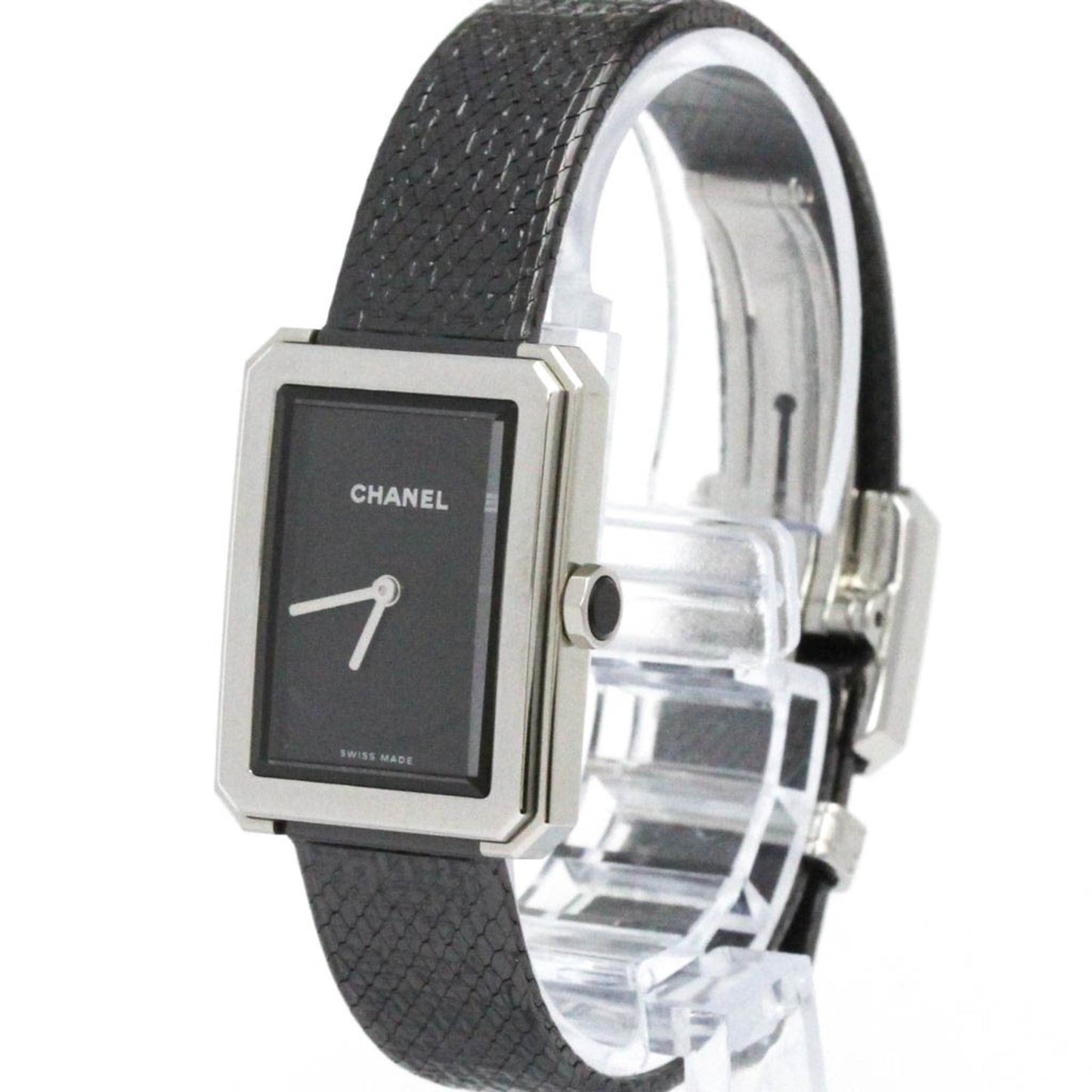 Chanel Boy-Friend Steel Leather Quartz