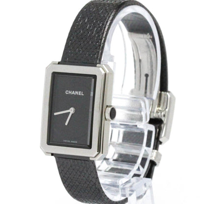 Chanel Boy-Friend Steel Leather Quartz
