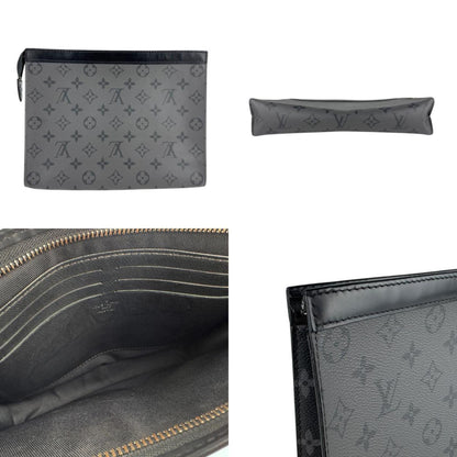 Louis Vuitton Monogram Eclipse Pochette Voyage Clutch Bag