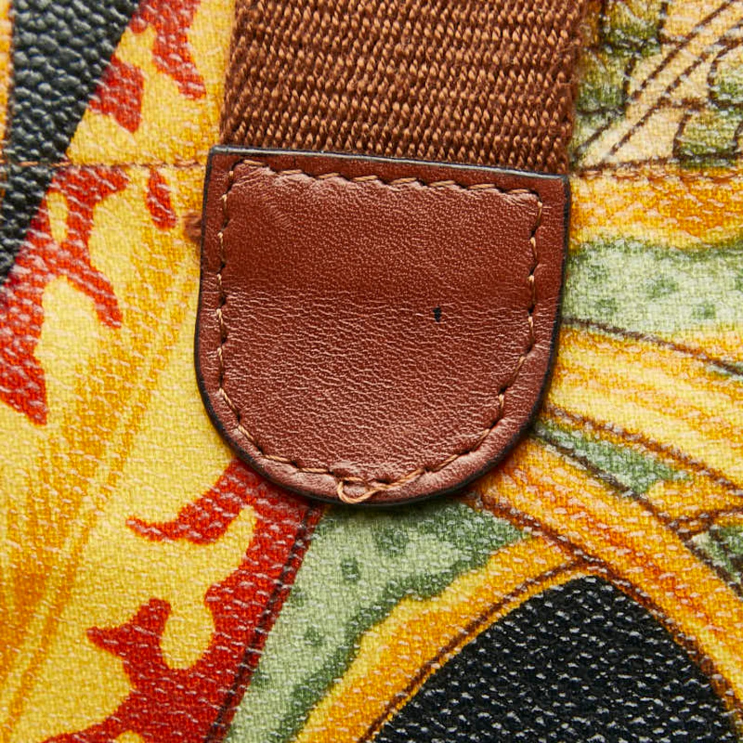 Salvatore Ferragamo Botanical Folding Tote Bag In Multicolored Leather