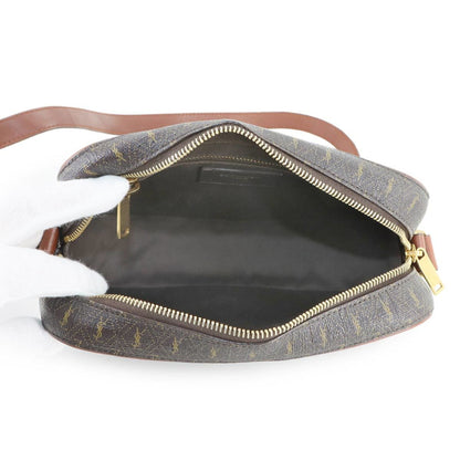 Saint Laurent Le Monogram Camera Shoulder Bag In Brown Leather