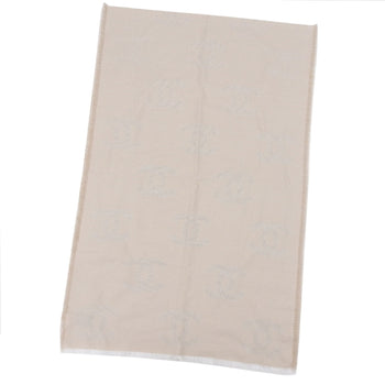 Chanel G23 Silk/Cashmere Blend Scarf With Coco Mark Pattern