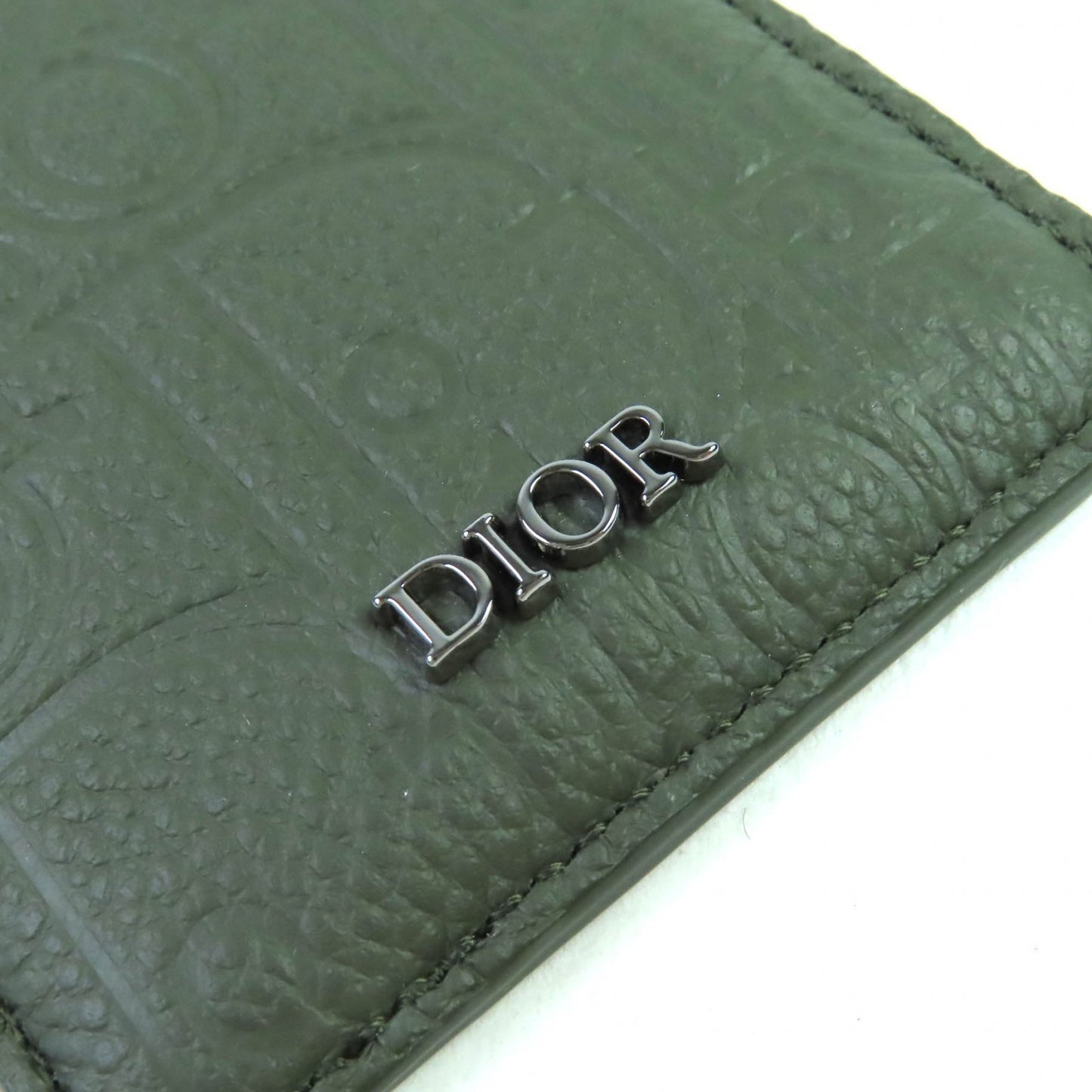 Christian Dior Dior Saddle Logo Magnet Gravity Leather Card Holder/Card Case