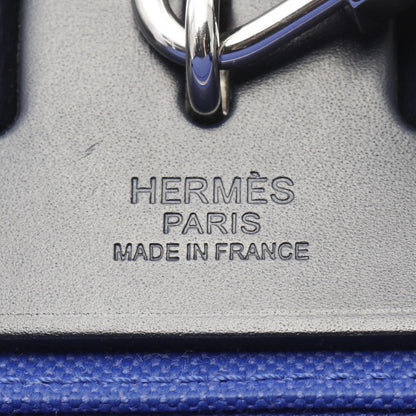 Hermes Hermes Airbag Zip Pm Handbag Canvas Leather Toile Military Vache Hunter