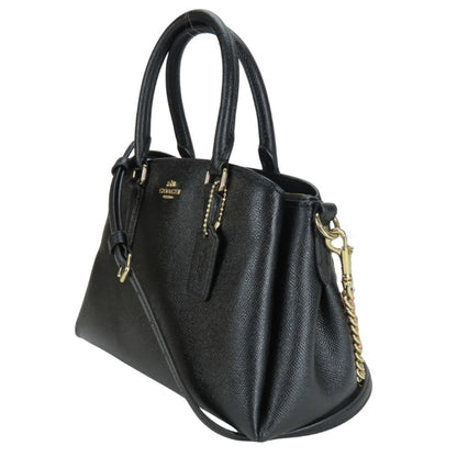 Coach Handbag F28977 Leather Black Mini