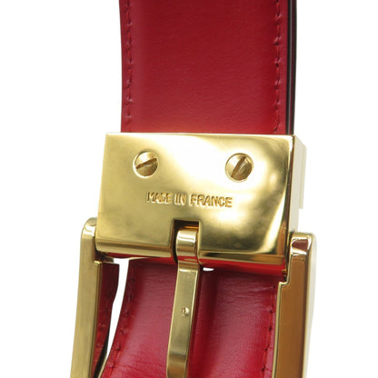 Louis Vuitton Epi Santur Classic Leather Belt With Gold Hardware