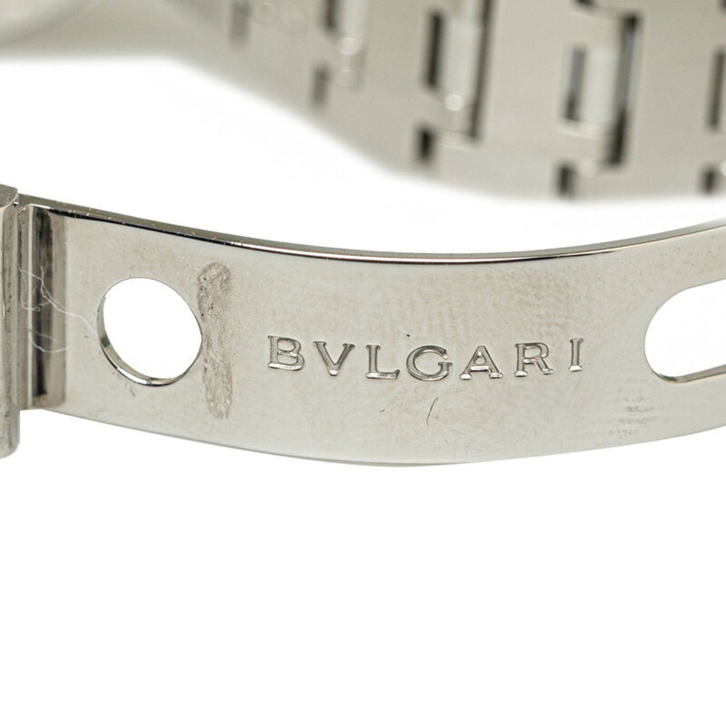 Bvlgari Watch Bb23Ss Quartz Black Dial Stainless Steel