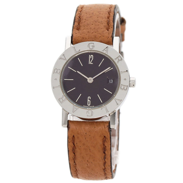 Bvlgari Bz26Sld Wristwatch Stainless Steel Leather
