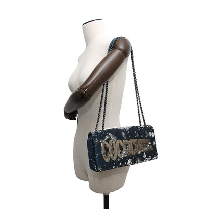 Chanel Chain Shoulder Bag Coco Cuba Sequin Leather Chanel