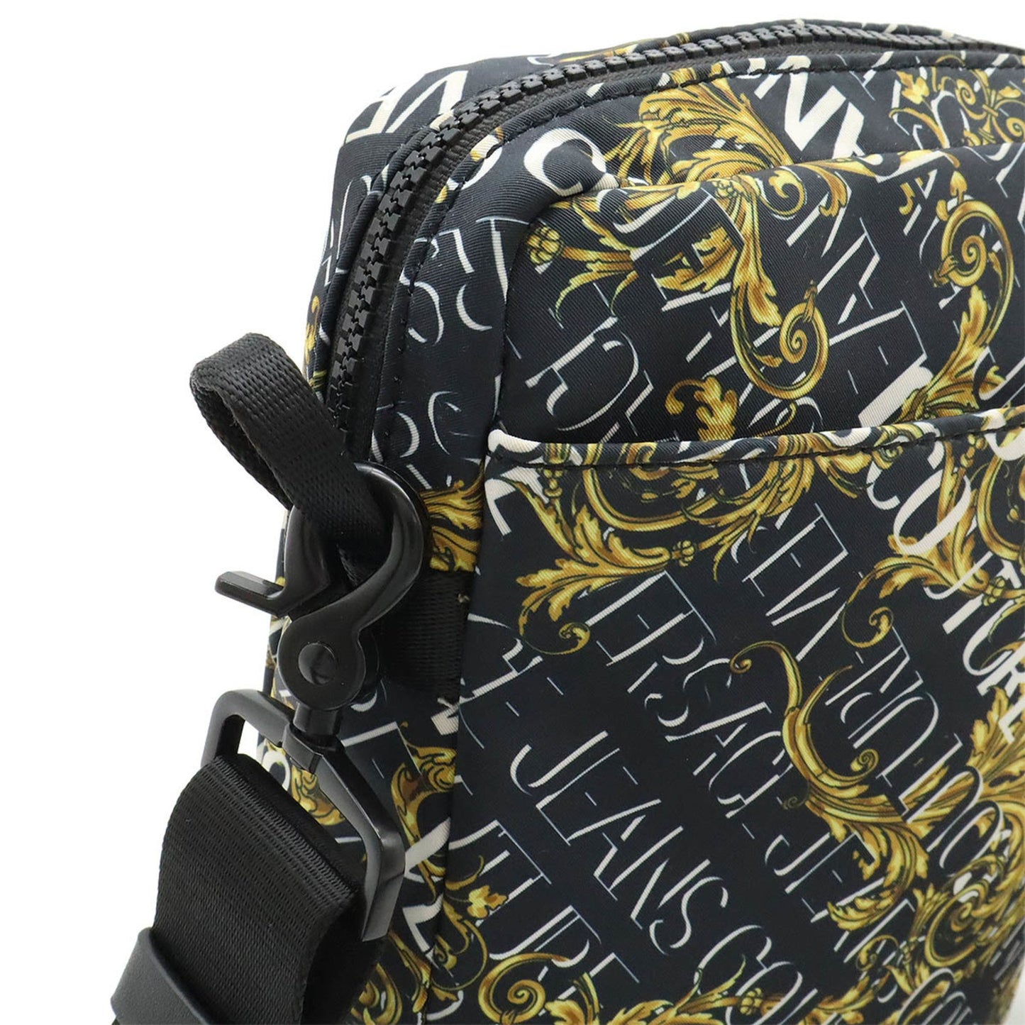 Versace Jeans Couture Versace Jeans Couture Shoulder Bag Pochette Nylon Black Yellow 73Ybf5