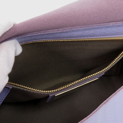 Like New Zanellato Postina L Brandine 2-Way Leather Handbag 30134005 Purple 0617