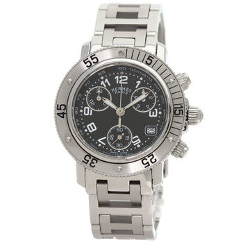 Herms Cl2.310 Clipper Diver Chronograph Watch In Stainless Steel/Ss