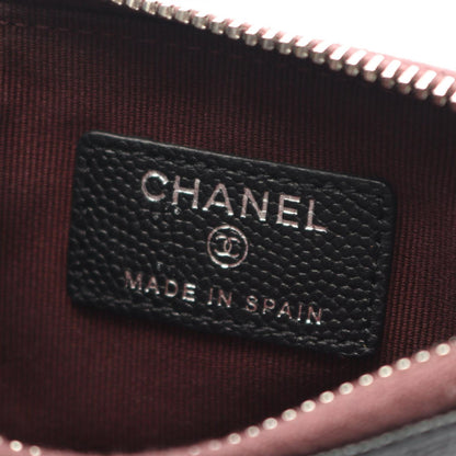 Chanel Matelasse Pouch Bag In Grained Calfskin Leather