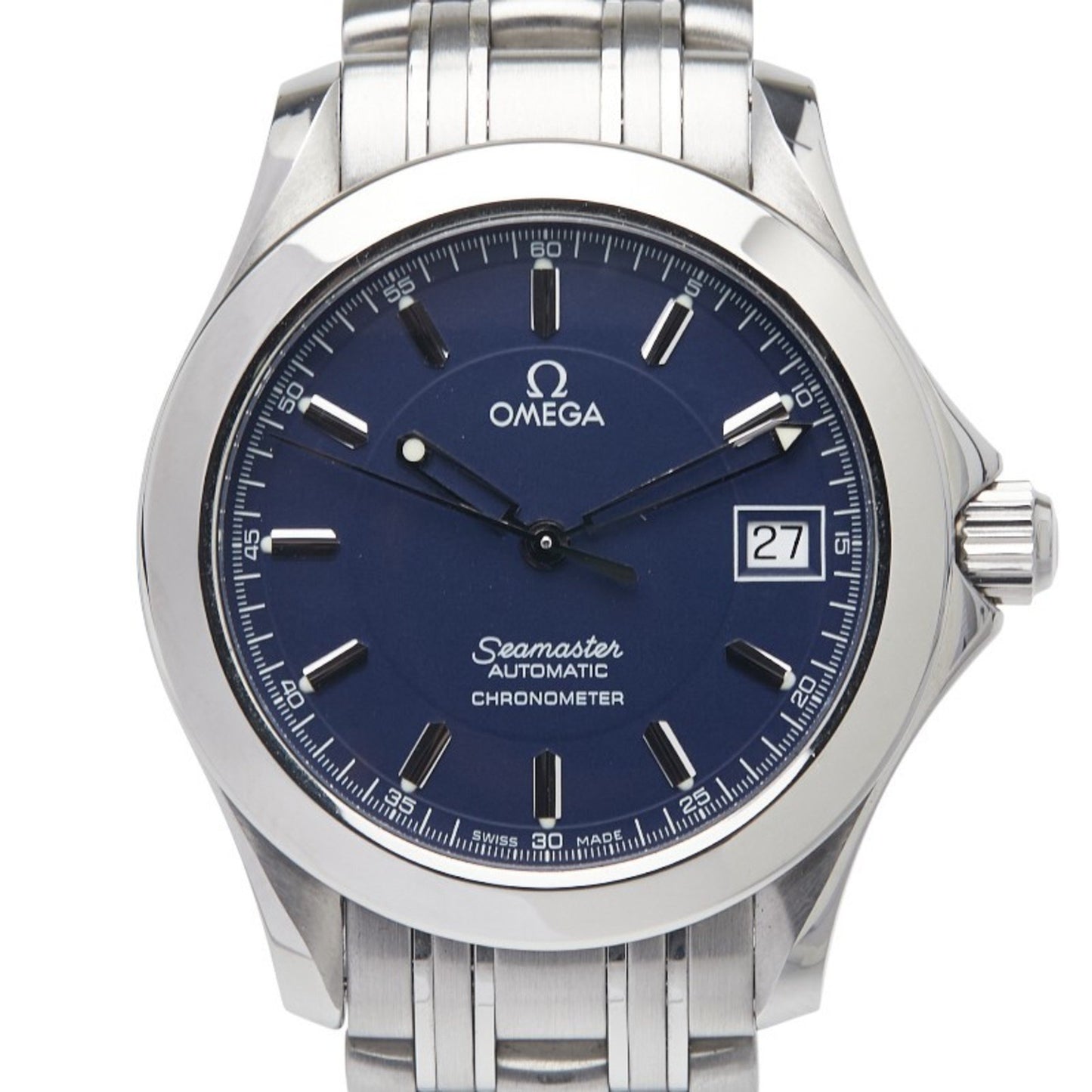 Omega Seamaster 120 Jacques Mayol 2001 Watch 2507.80 Automatic Navy Dial Stainless Steel