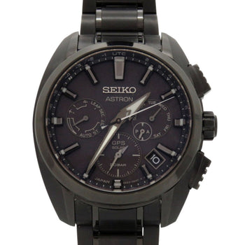 Like New Seiko Astron SBXC069 5X53-0AV0 Titanium Black GPS Solar Radio-Controlled Wristwatch