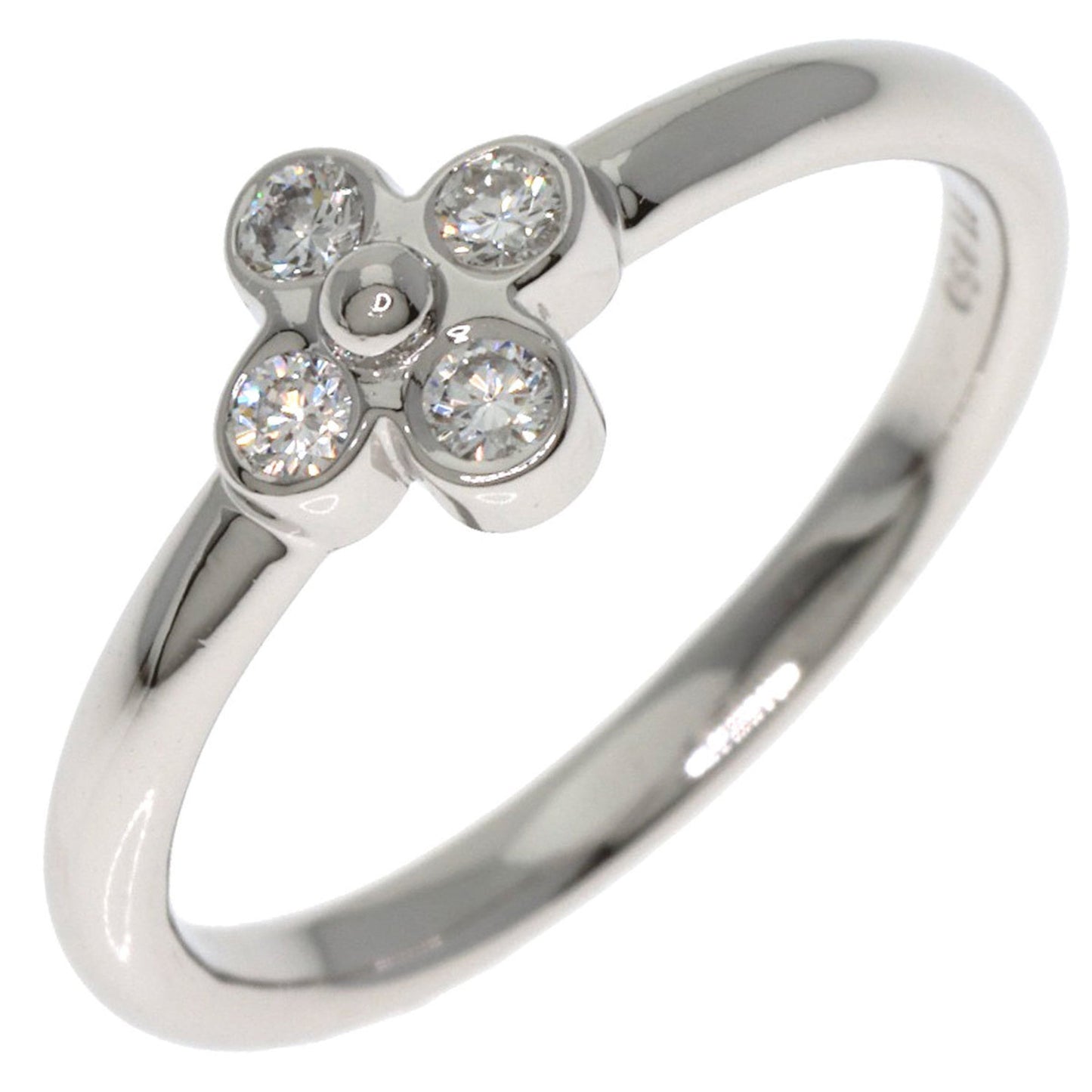 Tiffany Bezel-Set Diamond Ring In Platinum Pt950