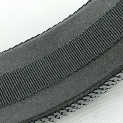 Prada Prada Headband Hair Accessory Black Satin Sequins