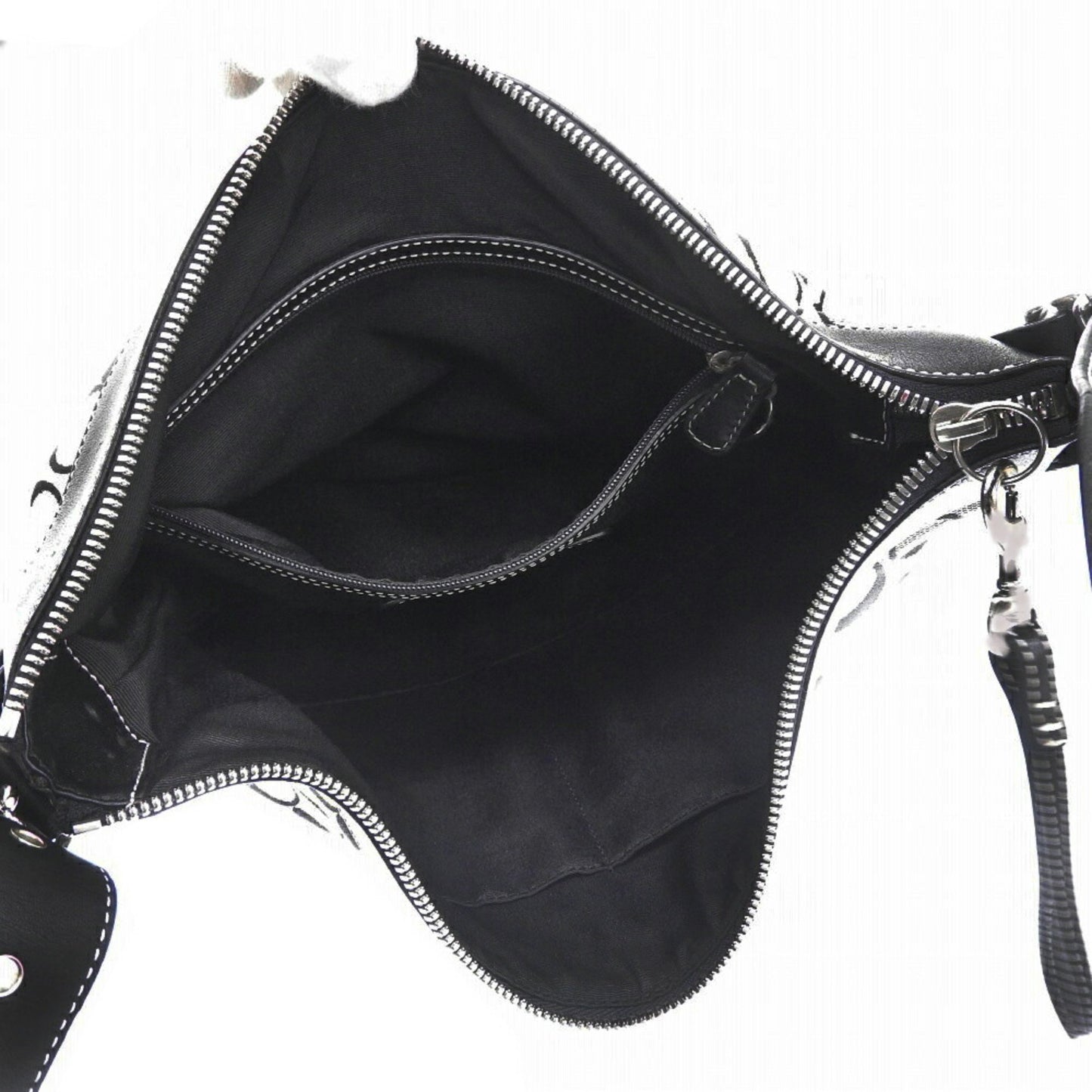 Coach Signature Shoulder Bag 6346 Canvas Gray/Black