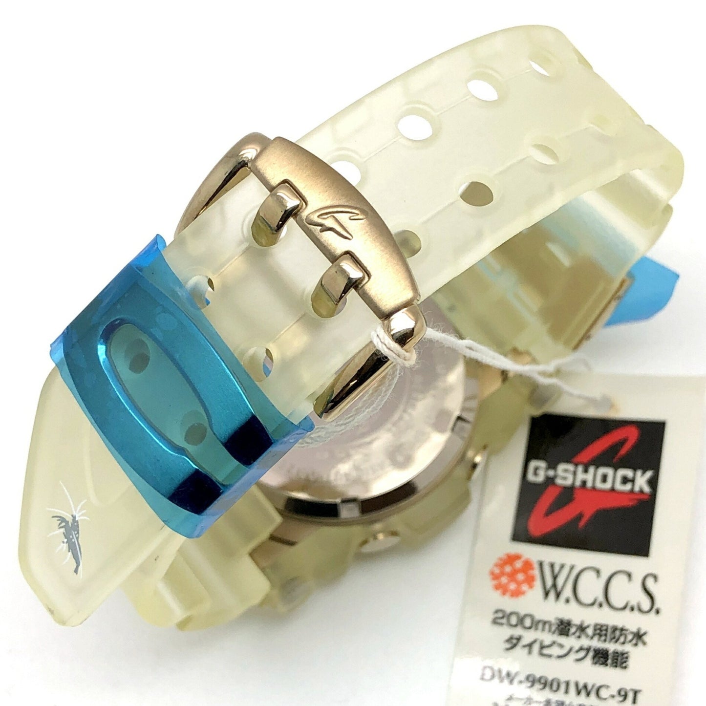 G-Shock Casio Watch Dw-9900Wc-9T Frogman Wccs White Skeleton Titanium Case Double Manta El Gold