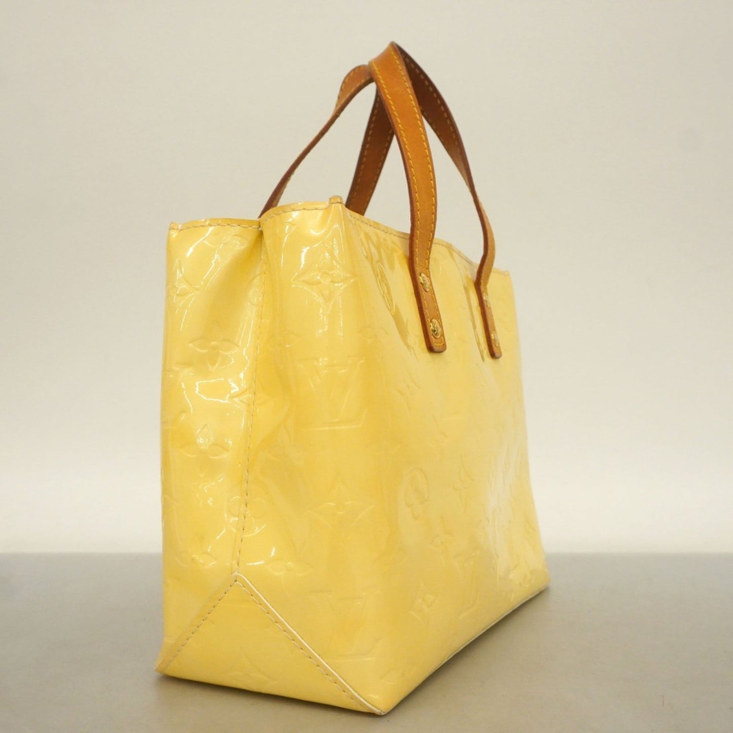 Louis Vuitton Vernis Reed Pm Handbag M91336 Pearl