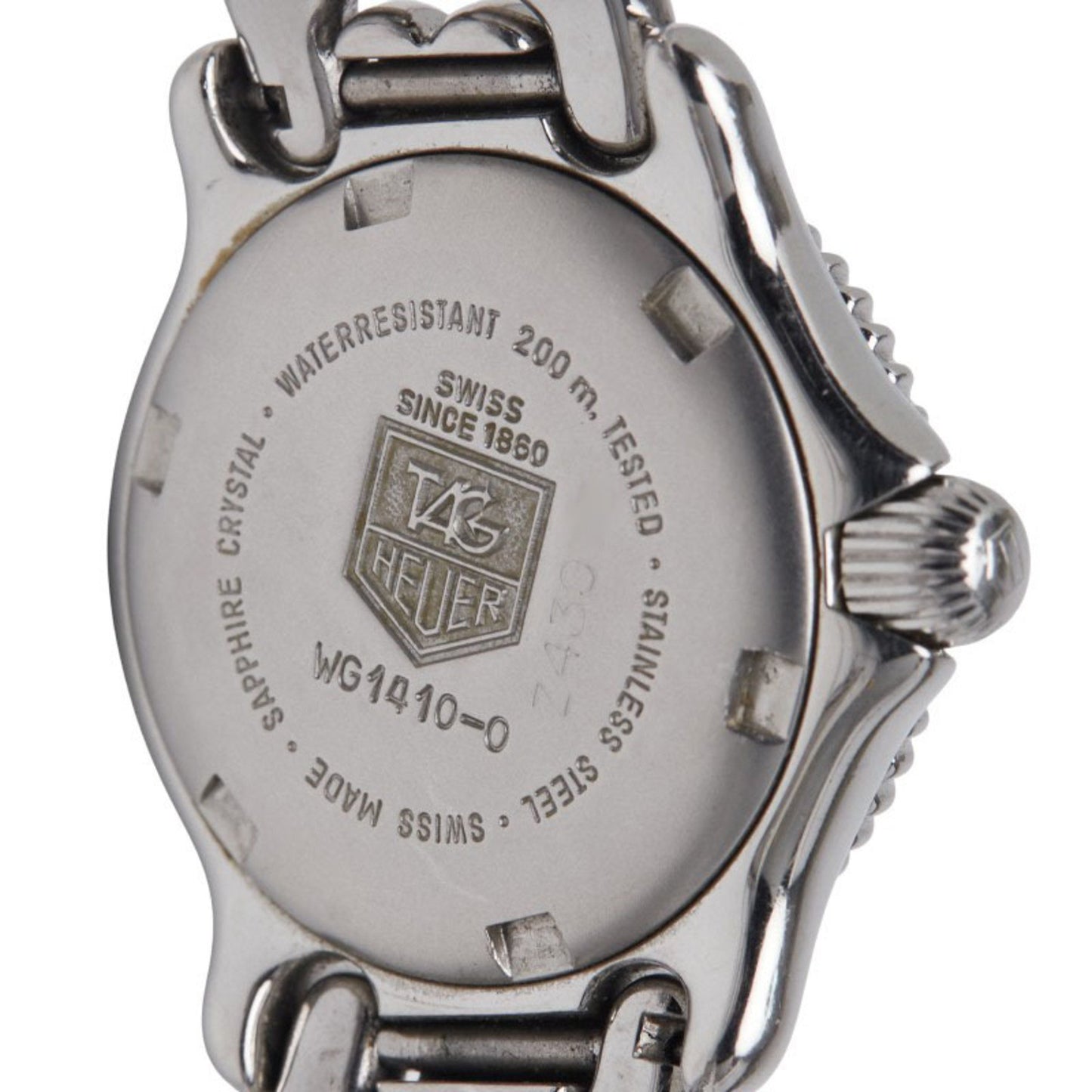 Tag Heuer Cell Watch Wg1410-0 Quartz White Dial Stainless Steel