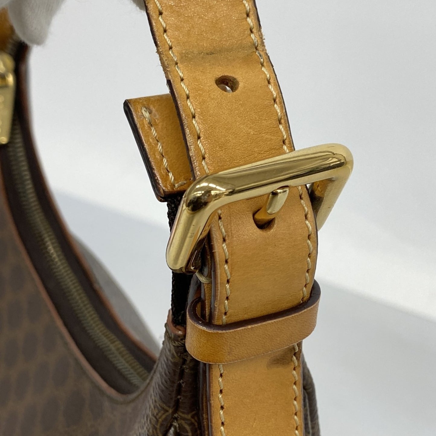 Celine Shoulder Bag Macadam Brown