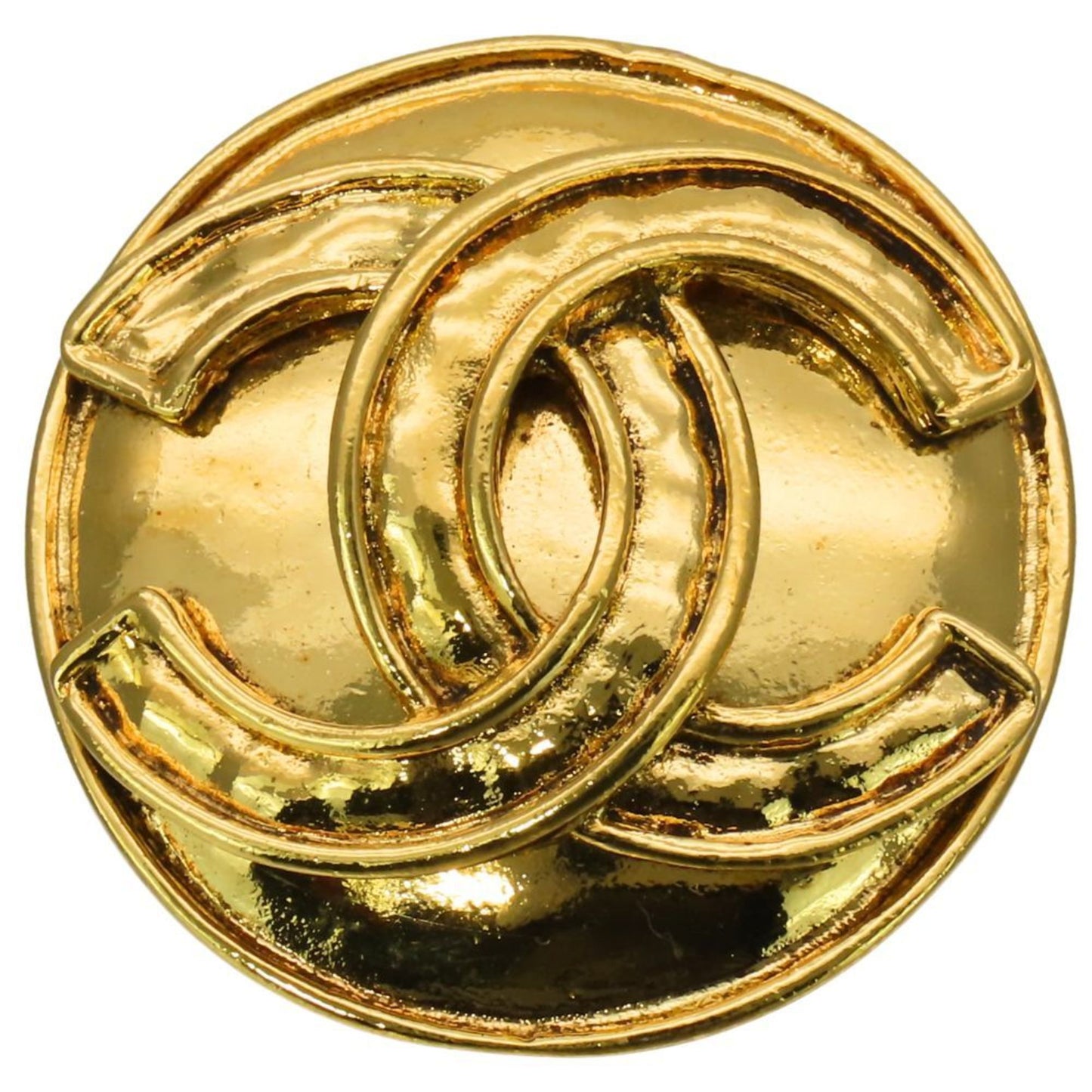 Chanel Brooch Coco Mark Metal Gold Plated