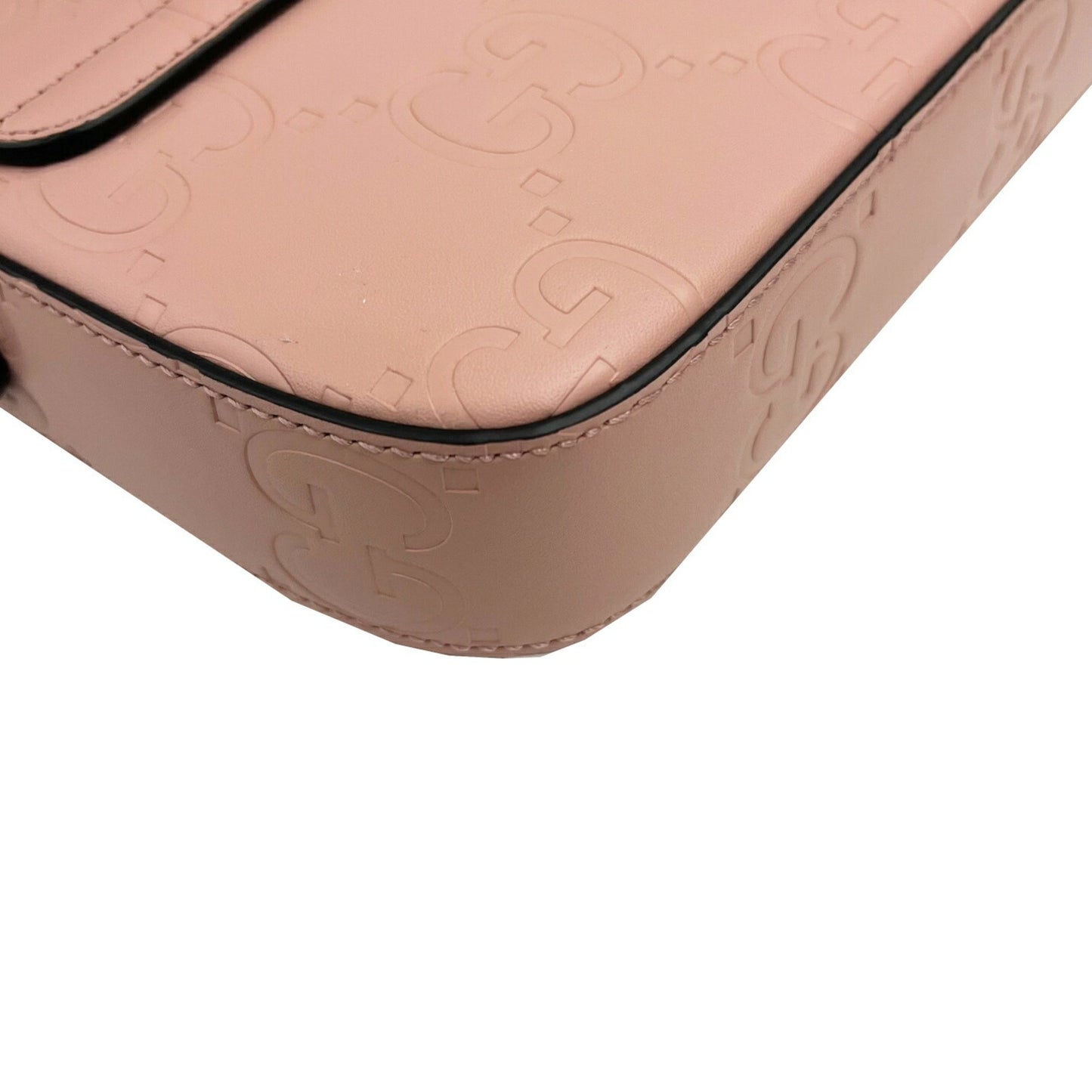 Gucci Super Mini Shoulder Bag 772794 Gg Leather Pink