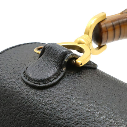 Gucci Bamboo Handbag/Shoulder Bag In Black Leather