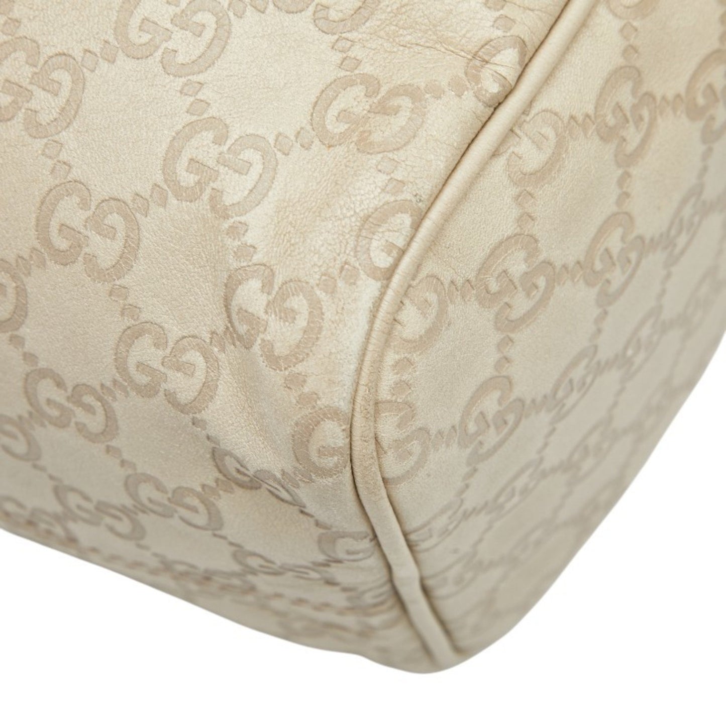 Gucci Guccissima Handbag 193603 Ivory Leather