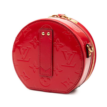 Louis Vuitton Monogram Vernis Mini Boite Chapeau Crossbody Shoulder Bag M90498 Rouge Patent Leather