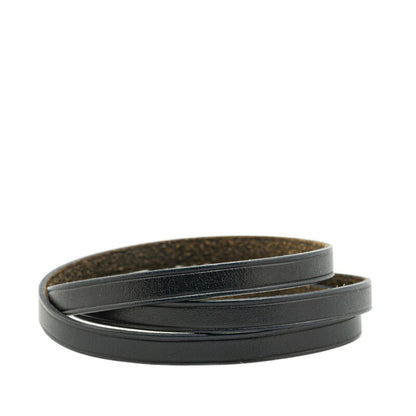 Hermes Kelly Ardion Bracelet Black Leather Metal