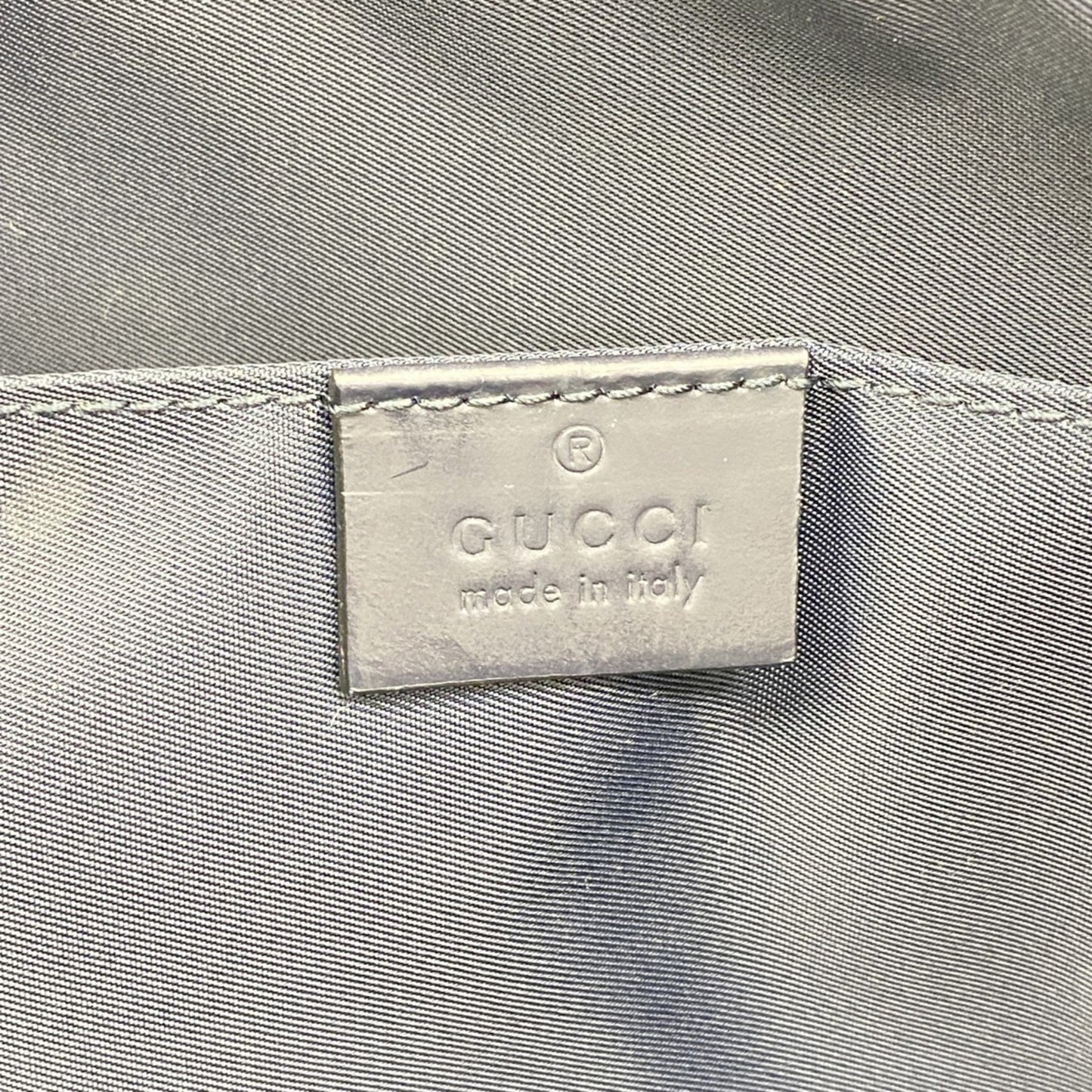 Gucci Bag Guccissima 328937 Leather Navy