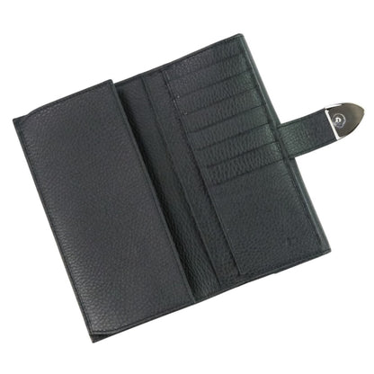 Gucci W-Hook Leather Long Wallet 231837 Black