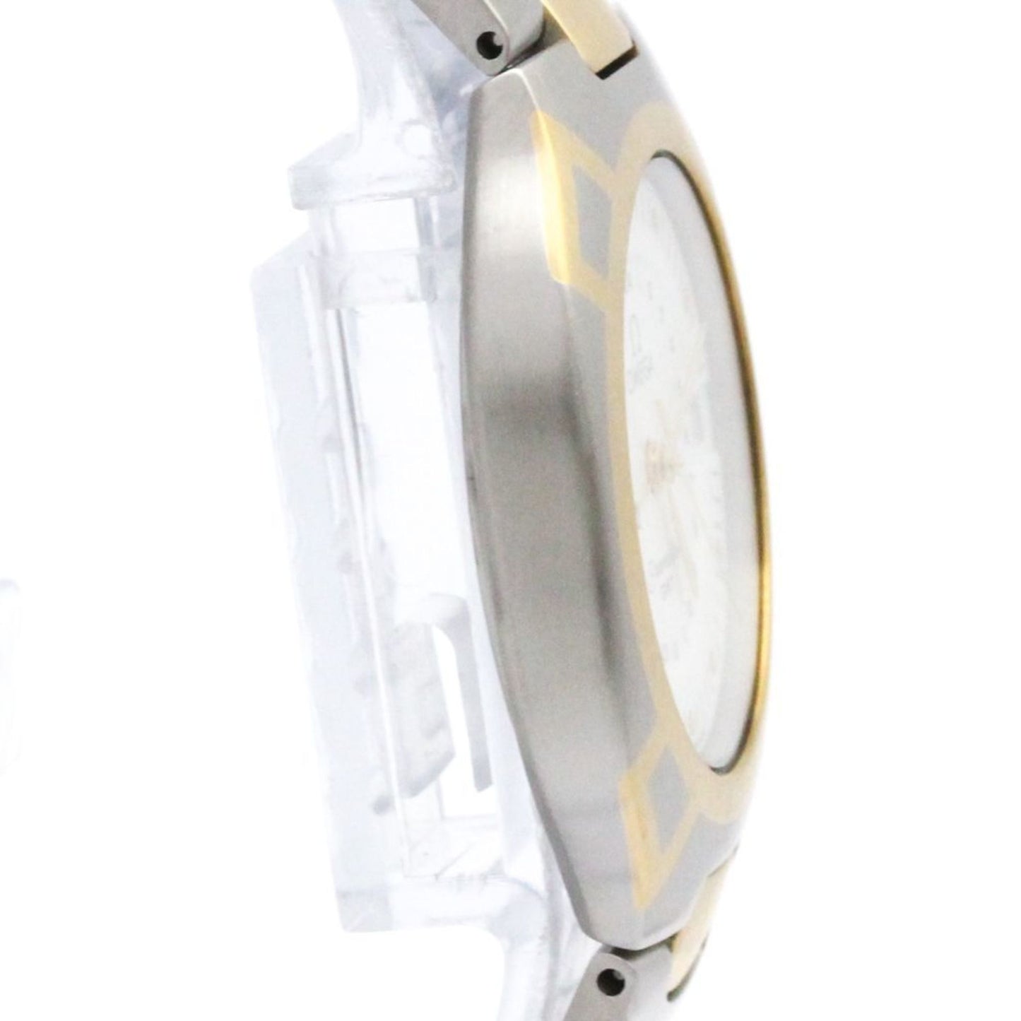 Omega Seamaster Polaris Gmt 18K Gold Steel Watch 396.1122 Polished