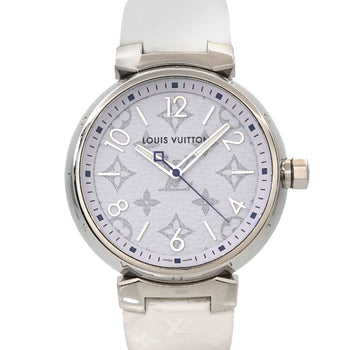 Louis Vuitton Tambour Gm Monogram White Qa114