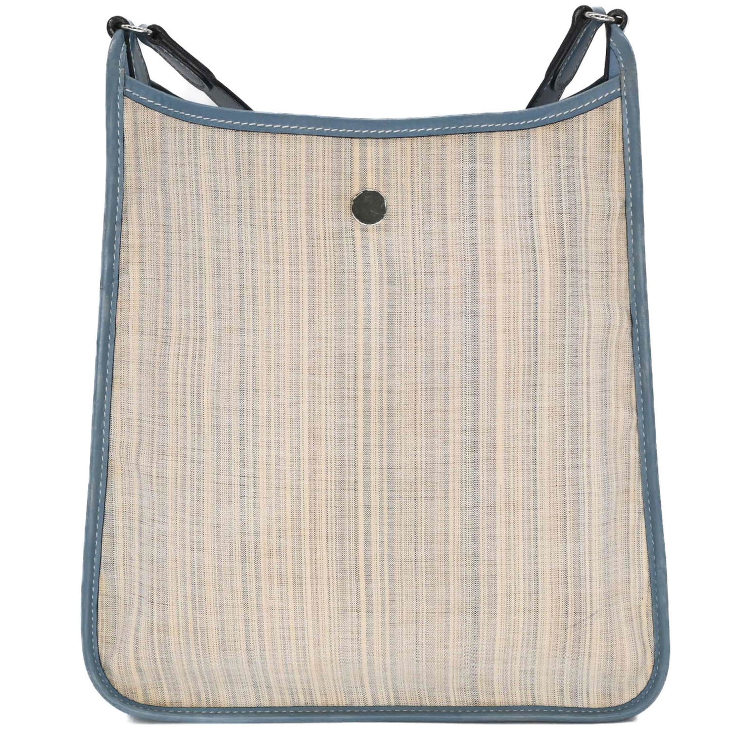 Hermes Vespa Pm Canvas Blue Jean Shoulder Bag For Men And Women
