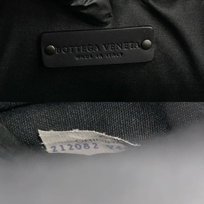 Bottega Veneta Intrecciato Leather Mini Boston Bag In Black