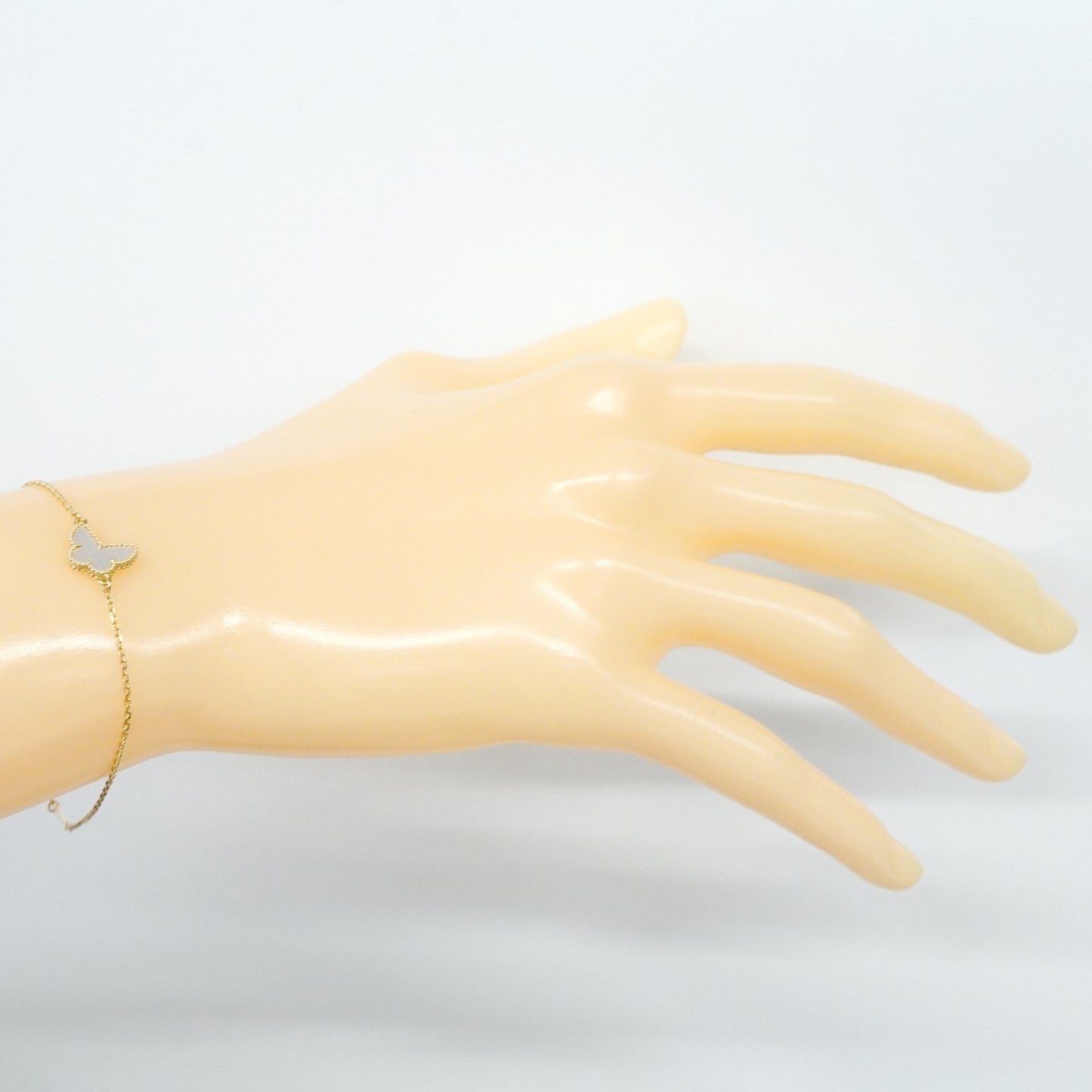 Van Cleef & Arpels Sweet Alhambra Papillon Bracelet In 18Ky Yellow Gold