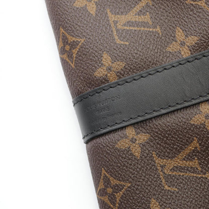 Louis Vuitton Keepall Bandouliere 45 Monogram Macassar Boston Bag