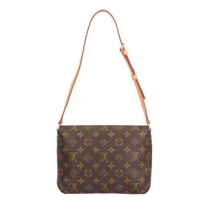 Louis Vuitton Musette Tango Short Monogram Shoulder Bag Canvas M51257 Brown