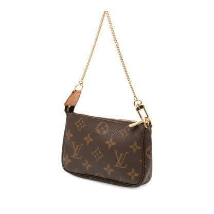 Louis Vuitton Monogram Accessoires Pouch Mini Handbag M58009 Brown Leather